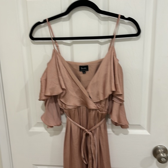 Bardot Bea wrap dress in biscotti - worn once for a wedding - Picture 3 of 4